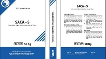 Vữa hoàn thiện tăng cường mặt sàn bê tông  SACA-S